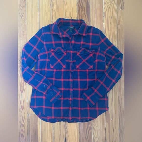 J Crew Flannel Shirt - Picture 1 of 6